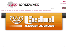 Tablet Screenshot of eurohorseware.com